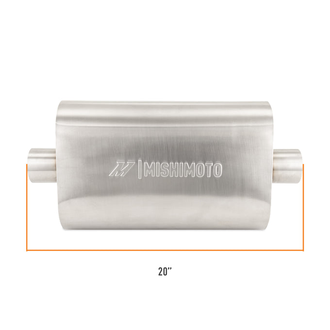 2.5 in Stainless-Steel Exhaust Muffler <br> 20 L X 9.6 W X 4.7 in H
