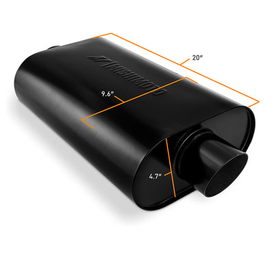 2.5 in Stainless-Steel Exhaust Muffler <br> 20 L X 9.6 W X 4.7 in H