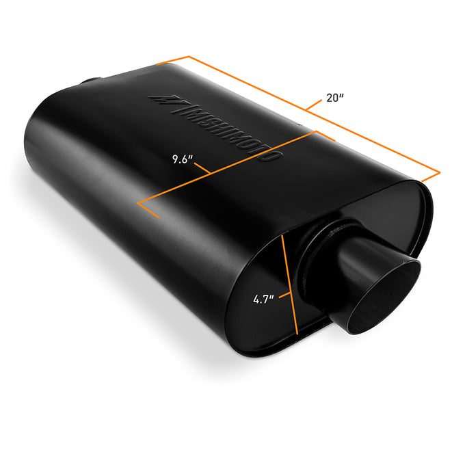 2.5 in Stainless-Steel Exhaust Muffler <br> 20 L X 9.6 W X 4.7 in H