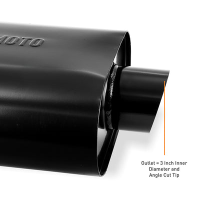 2.5 in Stainless-Steel Exhaust Muffler <br> 20 L X 9.6 W X 4.7 in H