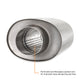2.5in Stainless-Steel Exhaust Resonator <br> 13.74 L X 6.61 W X 4.96 in H