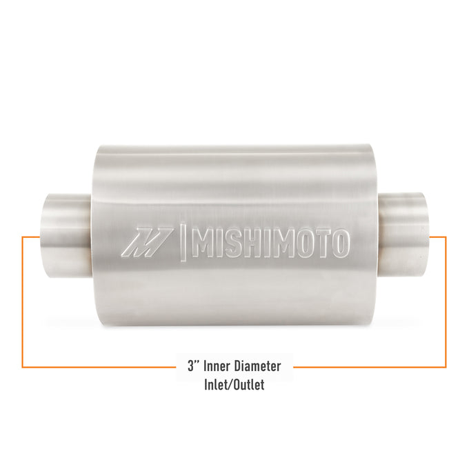 3in Stainless-Steel Exhaust Resonator <br> 13.74 L X 6.61 W X 4.96 in H
