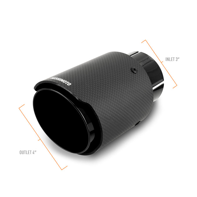 3in Carbon Fiber & Stainless Steel Exhaust Tip <br> Universal Fit