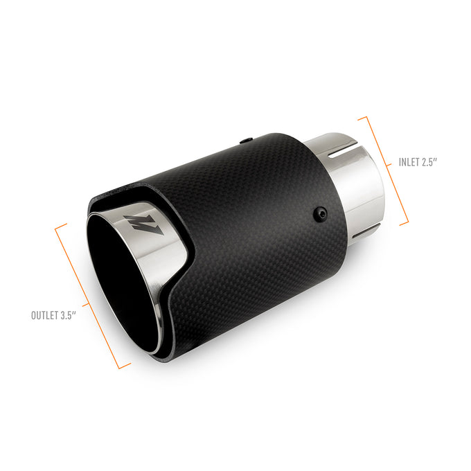 2.5in Carbon Fiber & Stainless Steel Exhaust Tip <br> Universal Fit