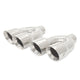 2.5in Dual-Y Exhaust Tips, Stainless Steel <br> Universal Fit