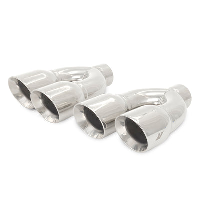 2.5in Dual-Y Exhaust Tips, Stainless Steel <br> Universal Fit