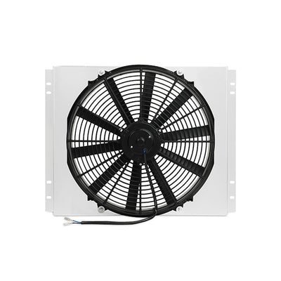 Performance Aluminum Fan Shroud w/Fan Controller <br> 67-70 Ford Mustang, Mercury Cougar