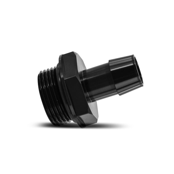 Black -16ORB to 3/4in. Hose Barb Aluminum Fitting <br> Universal Fit