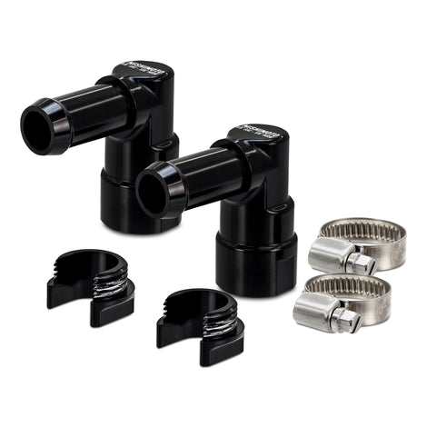 Heater Supply and Return Hose CNC Fitting Set <br> 11-21 Jeep Grand Cherokee, Dodge Durango