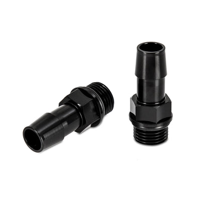 2pcs 16X1.5 TO 1/2in Hose Barb Aluminum Fittings <br> M16x1.5 to 1/2 in