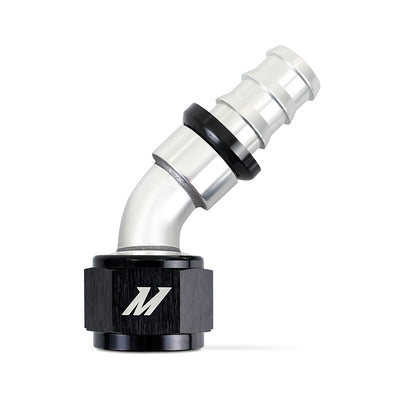 45-Degree Push Lock Fitting -12AN <br> Universal Fit