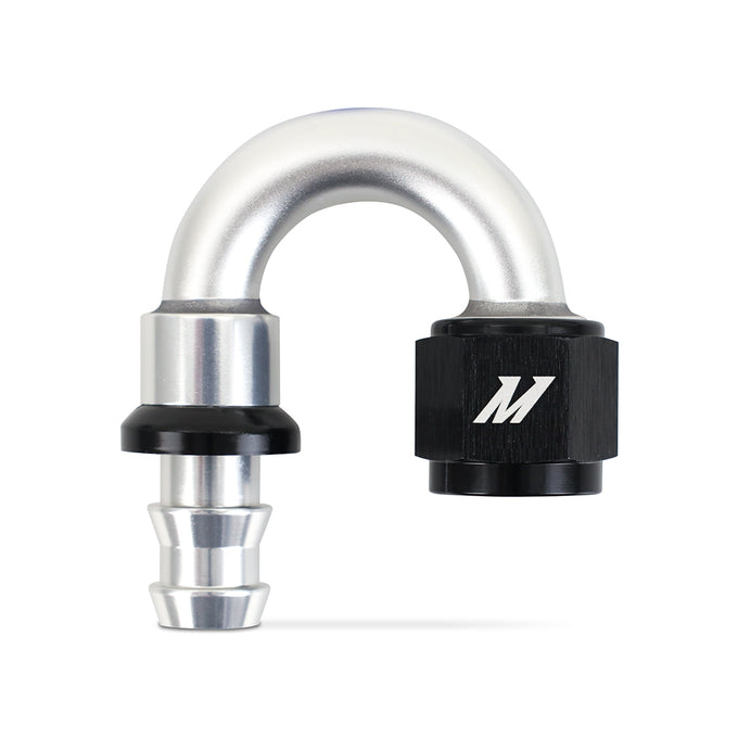 180 Degree Push Lock Fitting - 8AN <br> Universal Fit