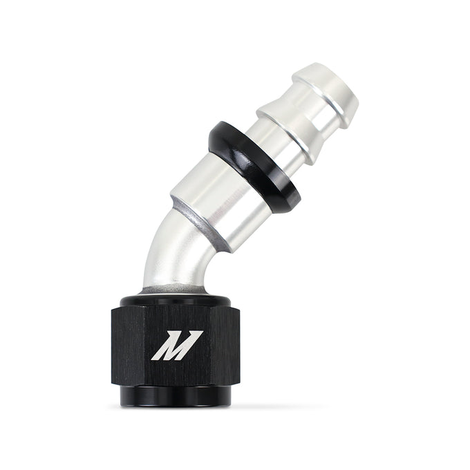 45 Degree Push Lock Fitting - 8AN <br> Universal Fit