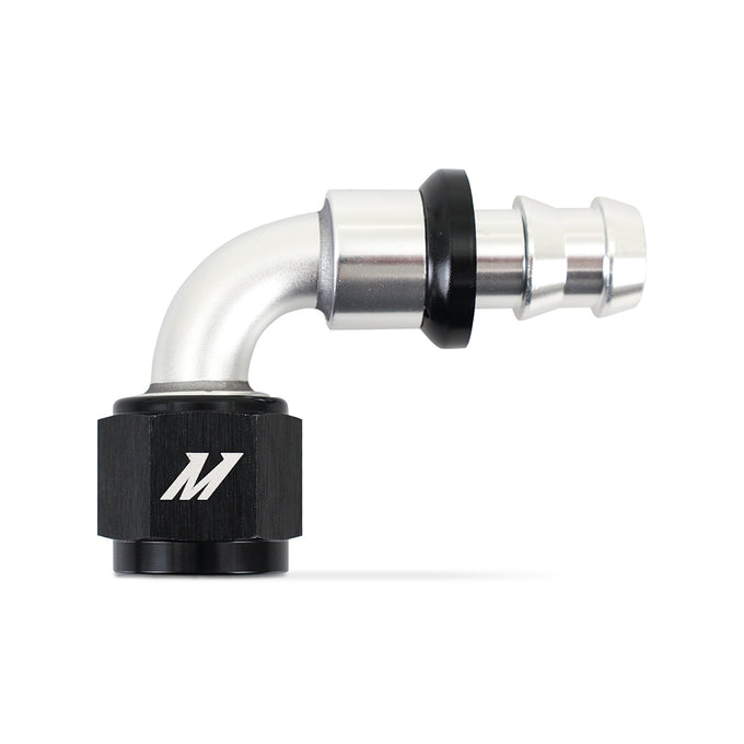 90 Degree Push Lock Fitting - 8AN <br> Universal Fit