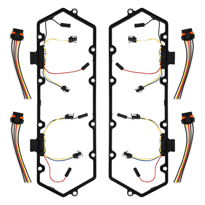 Glow Plug Harness & Valve Cover Gasket Set <br> 94-97 Ford F-250 F-350 HD