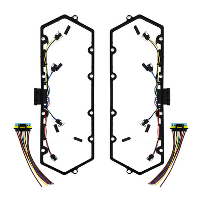 Glow Plug Harness & Valve Cover Gasket Set <br> 99-03 Ford F250-F550 Super Duty Excursion