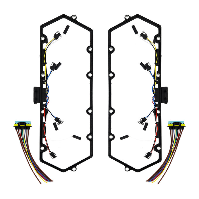 Glow Plug Harness & Valve Cover Gasket Set <br> 99-03 Ford F250-F550 Super Duty Excursion