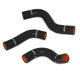 Silicone Radiator Hose Kit, Black <br> 90-93 Mazda Miata