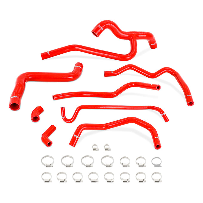 Silicone Radiator & Heater Hose Kit, Red <br> 05-10 Ford Mustang