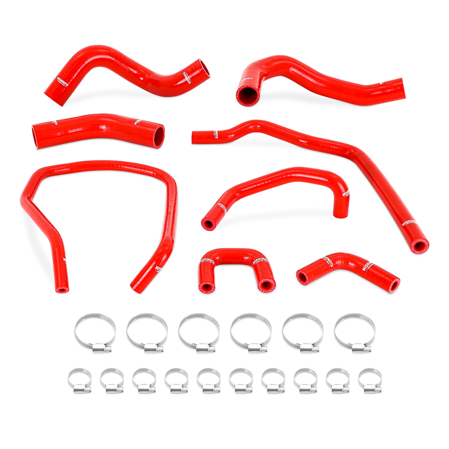 Silicone Radiator & Heater Hose Kit, Red <br> 05-14 Nissan Armada TITAN, INFINITI QX56