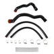 Silicone Radiator and Heater Hose Kit, Black <br> 91-01 Jeep Cherokee