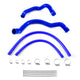 Silicone Radiator and Heater Hose Kit, Blue <br> 91-01 Jeep Cherokee