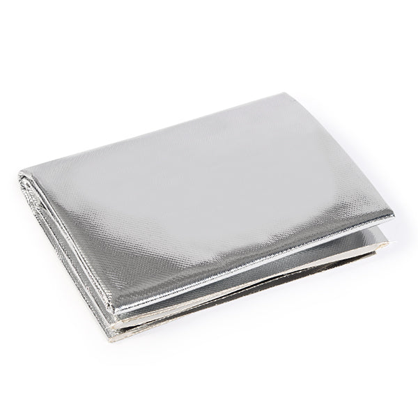 Aluminum Silica Heat Barrier w/Adhesive Backing <br> 12 inx24in