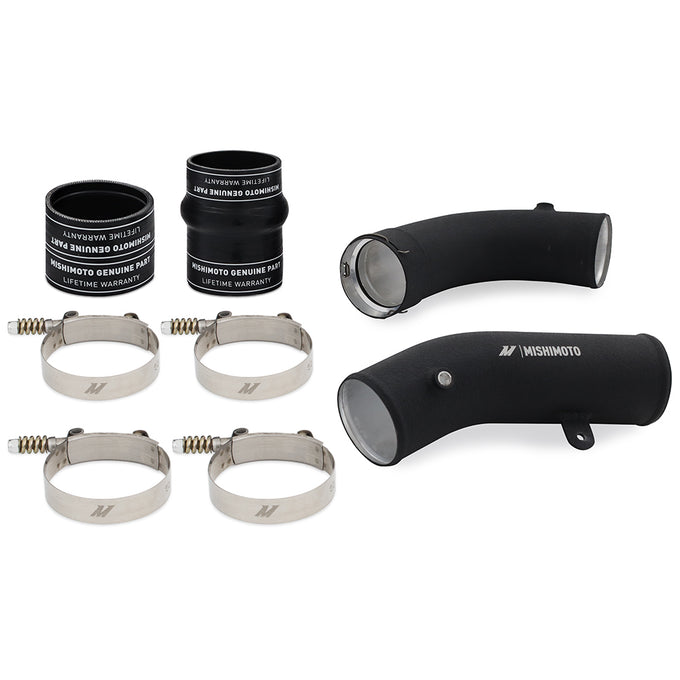 Cold-Side Pipe and Boot Kit Wrinkle Black <br> 17-19 Chevy Silverado GMC Sierra 2500 3500 HD