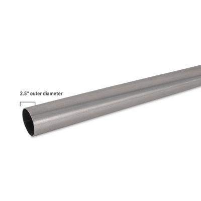 2.5 in Stainless Steel Straight Exhaust Piping <br> Universal Fit