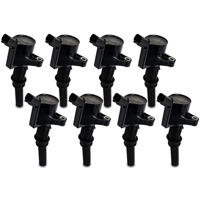 Set of 8 Performance Ignition Coil <br> 97-11 Ford F/E Series Excursion, Lincoln Town Car