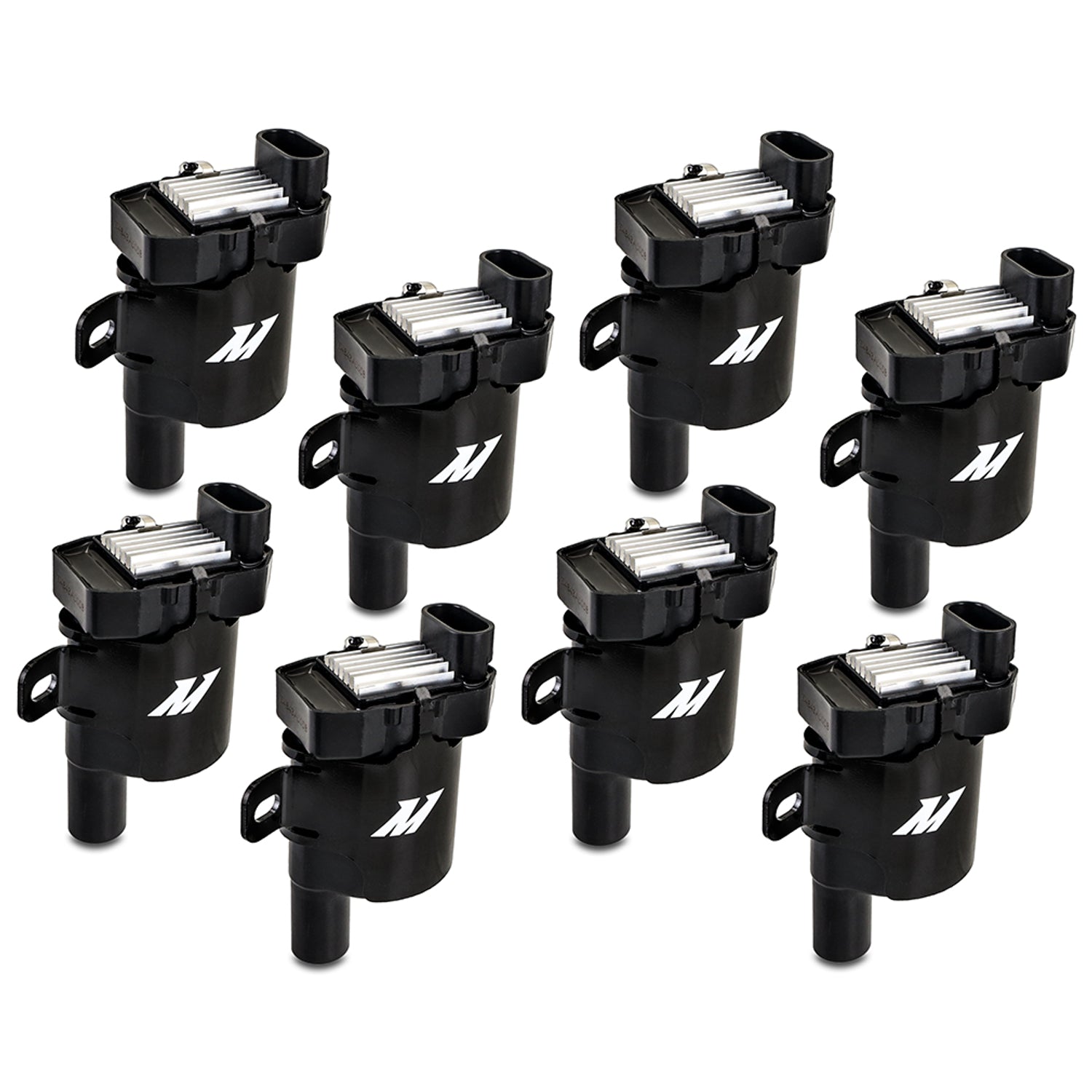 Set of 8 Heatsink Performance Ignition Coil <br> 99-07 Chevy Silverado GMC Sierra 1500 2500 3500
