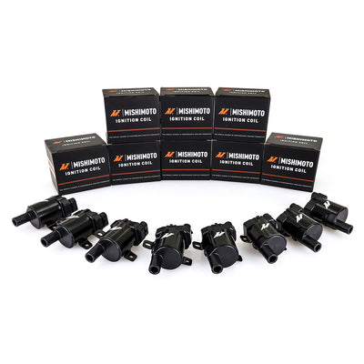 Set of 8 Heatsink Performance Ignition Coil <br> 99-07 Chevy Silverado GMC Sierra 1500 2500 3500