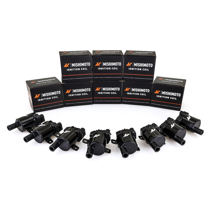 Set of 8 Heatsink Performance Ignition Coil <br> 99-07 Chevy Silverado GMC Sierra 1500 2500 3500