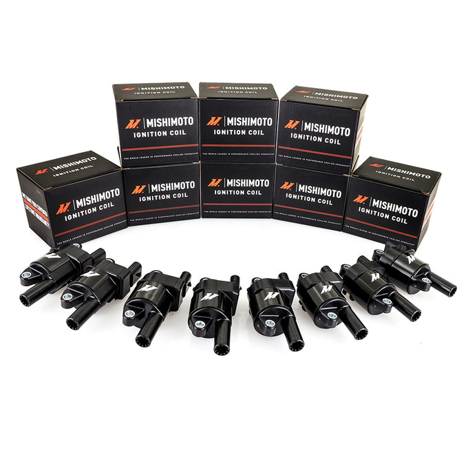 Set of 8 Round Ignition Coil <br> 06-20 Chevy Silverado GMC Sierra 1500 2500