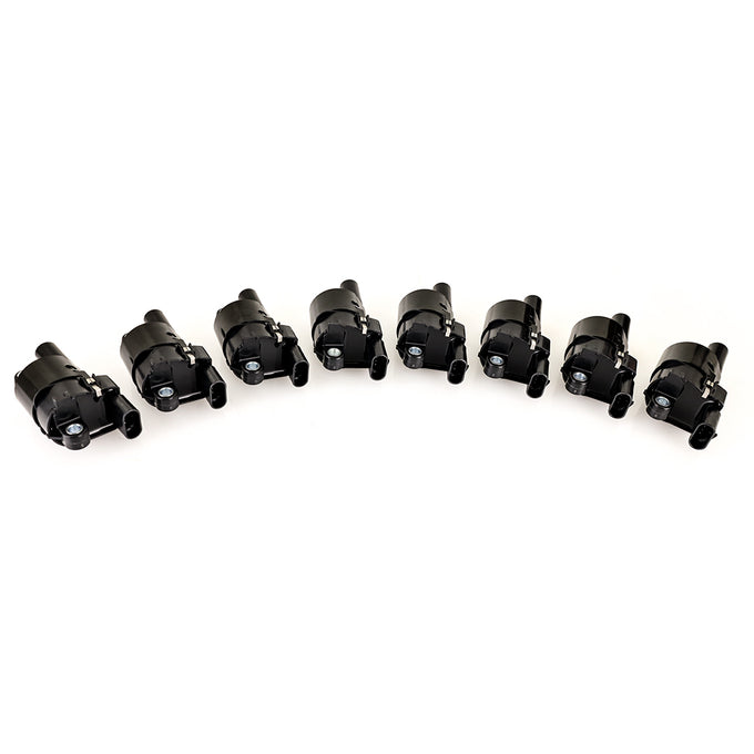 Set of 8 Round Ignition Coil <br> 06-20 Chevy Silverado GMC Sierra 1500 2500