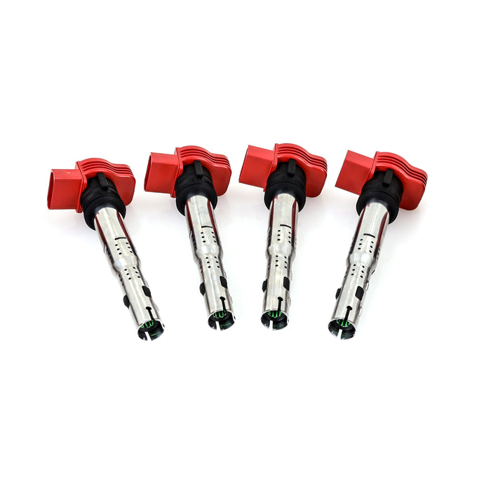 Set of 4 Performance Ignition Coil <br> 05-18 VW/Audi EA888 1.8T & 2.0T Engines