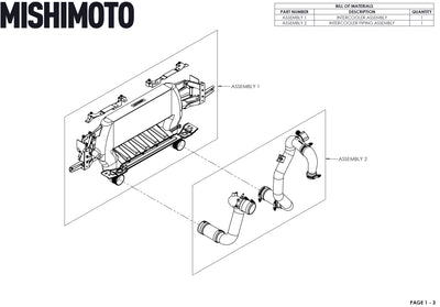 High Mount Intercooler Kit <br> 21-26 Ford Bronco 2.3L