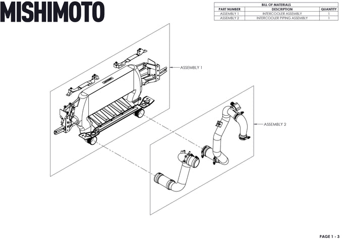 High Mount Intercooler Kit <br> 21-26 Ford Bronco 2.3L