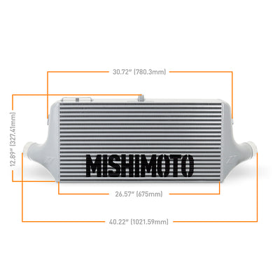 Universal L-Line Intercooler - Silver <br> 40.22 L X 6 W X 12.89 in H