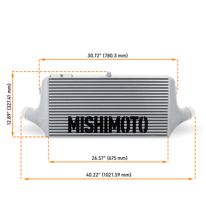 Universal L-Line Intercooler - Silver <br> 40.22 L X 6 W X 12.89 in H