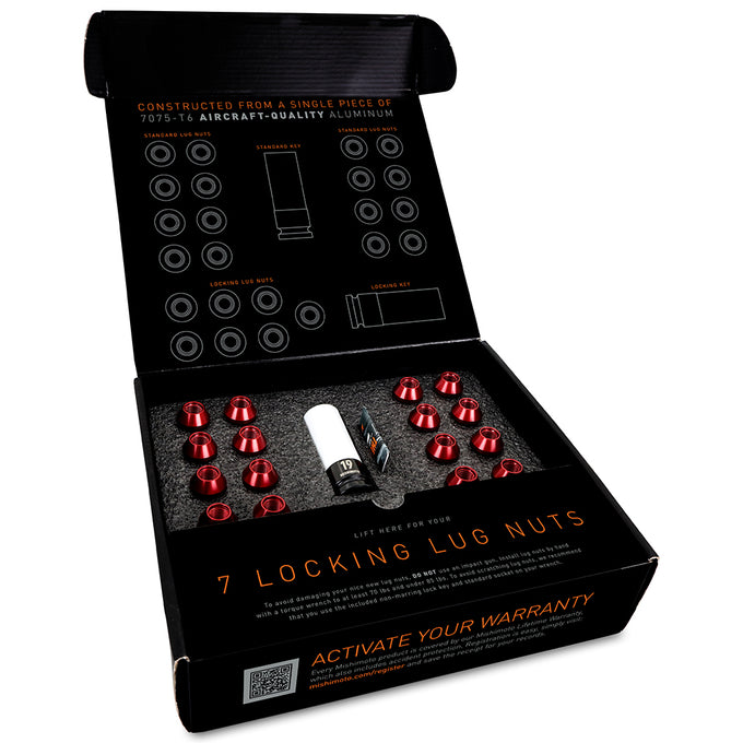 23pc Set Aluminum Locking Lug Nuts <br> Thread Size: 1/2-20