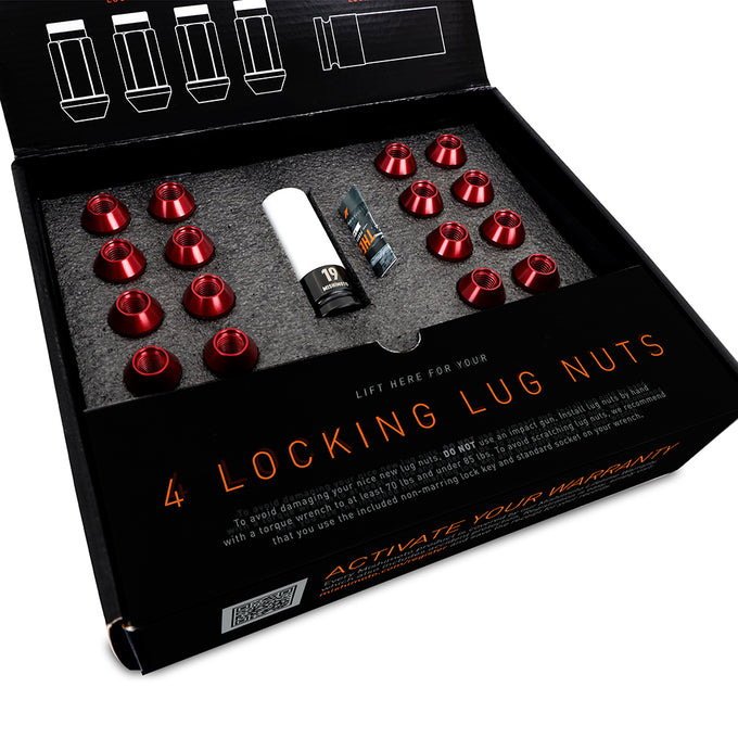 20pc Set Aluminum Locking Lug Nuts <br> Thread Size: M12x1.25