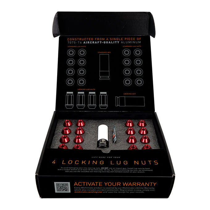 20pc Set Aluminum Locking Lug Nuts <br> Thread Size: M12x1.5