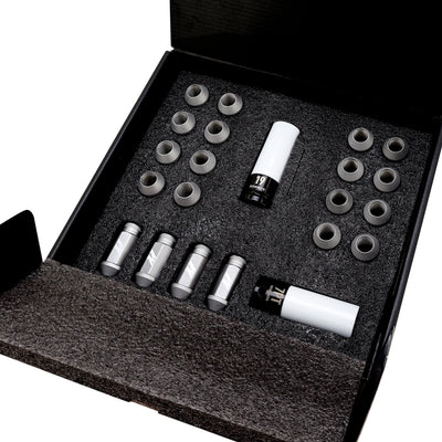 20pc Set Steel Locking Lug Nuts <br> 95-25 Ford/Chevy/GMC/Dodge/Jeep/Lexus/Cadilla