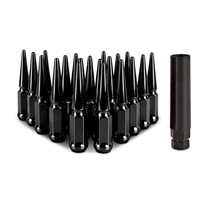 20pc Steel Spiked Lug Nuts <br> Thread Size: M12x1.5