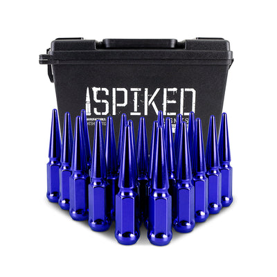 20pc Set Steel Spiked Lug Nuts <br> Thread Size: M12x1.5