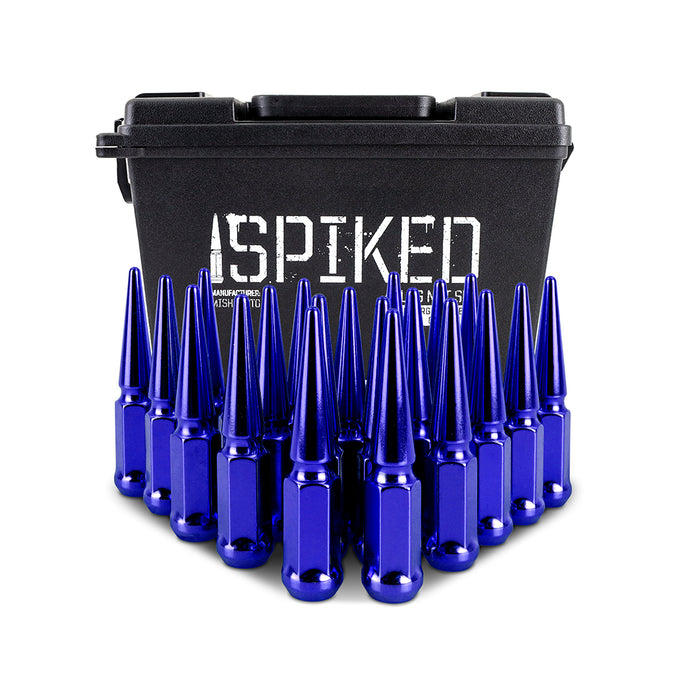 20pc Set Steel Spiked Lug Nuts <br> Thread Size: M12x1.5