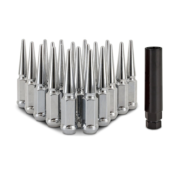 20pc Steel Spiked Lug Nuts <br> Thread Size: M12x1.5