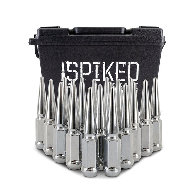 20pc Steel Spiked Lug Nuts <br> Thread Size: M12x1.5