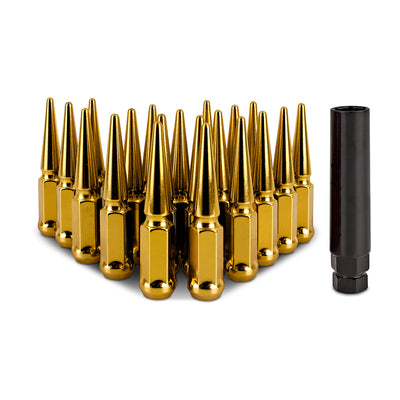 20pc Set Steel Spiked Lug Nuts <br> Thread Size: M12x1.5